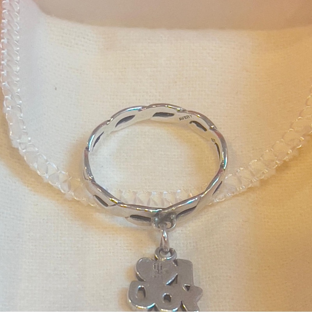 James Avery Retired Twisted Wire Dangle Ring With… - image 7